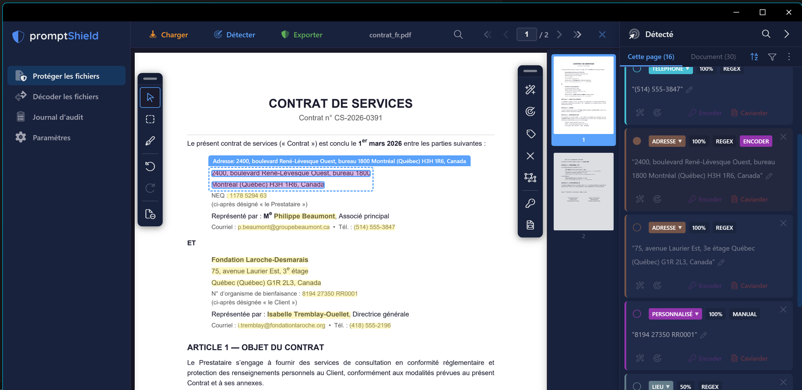 PromptShield app dark theme